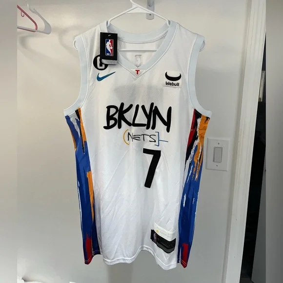 KEVIN DURANT BROOKLYN NETS CITY EDITION JERSEY SIZE 48 LARGE NWT - Picture 3 of 8